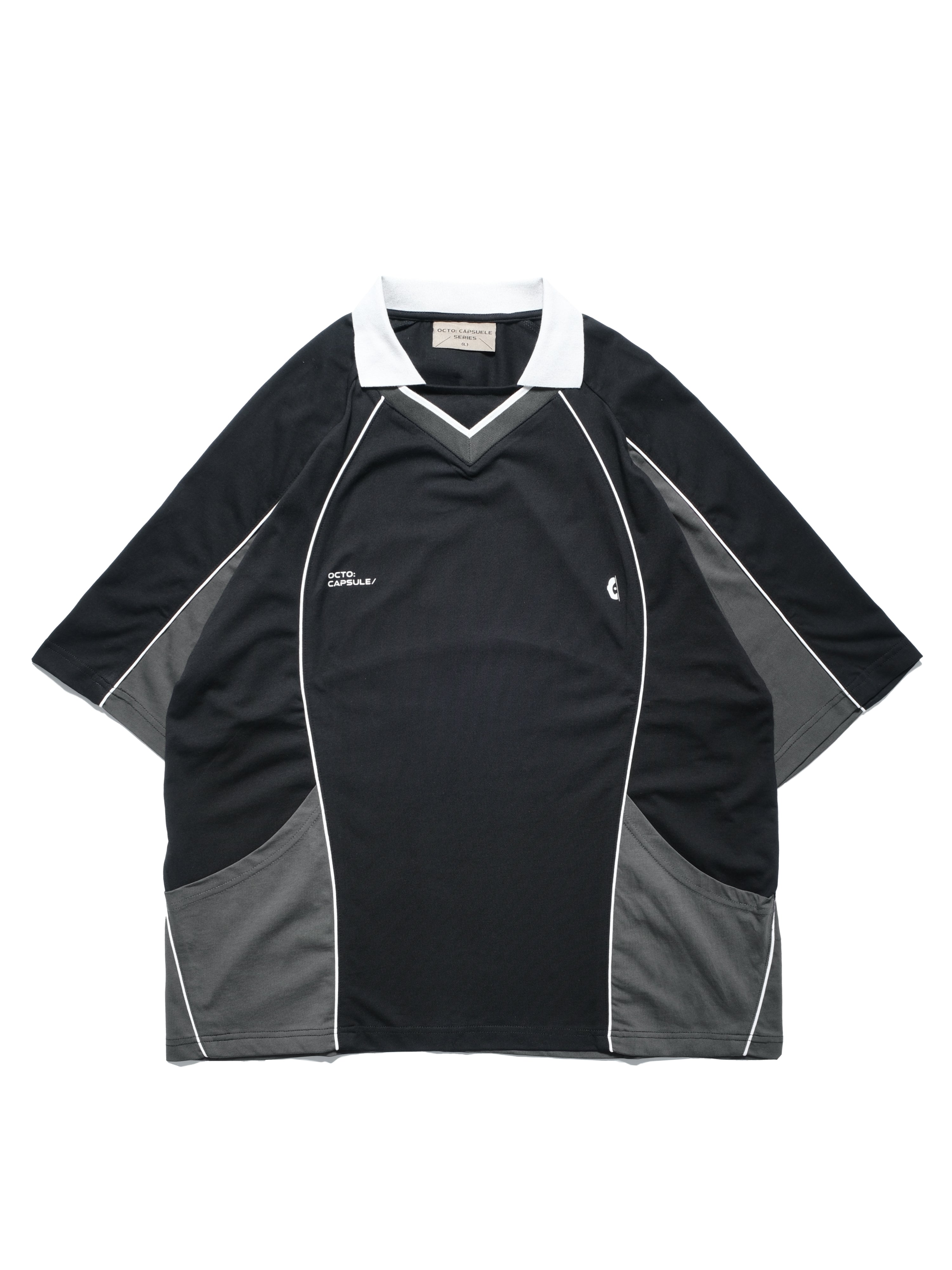 C1/ S25-C01-T1 Three combo sport polo (Black)