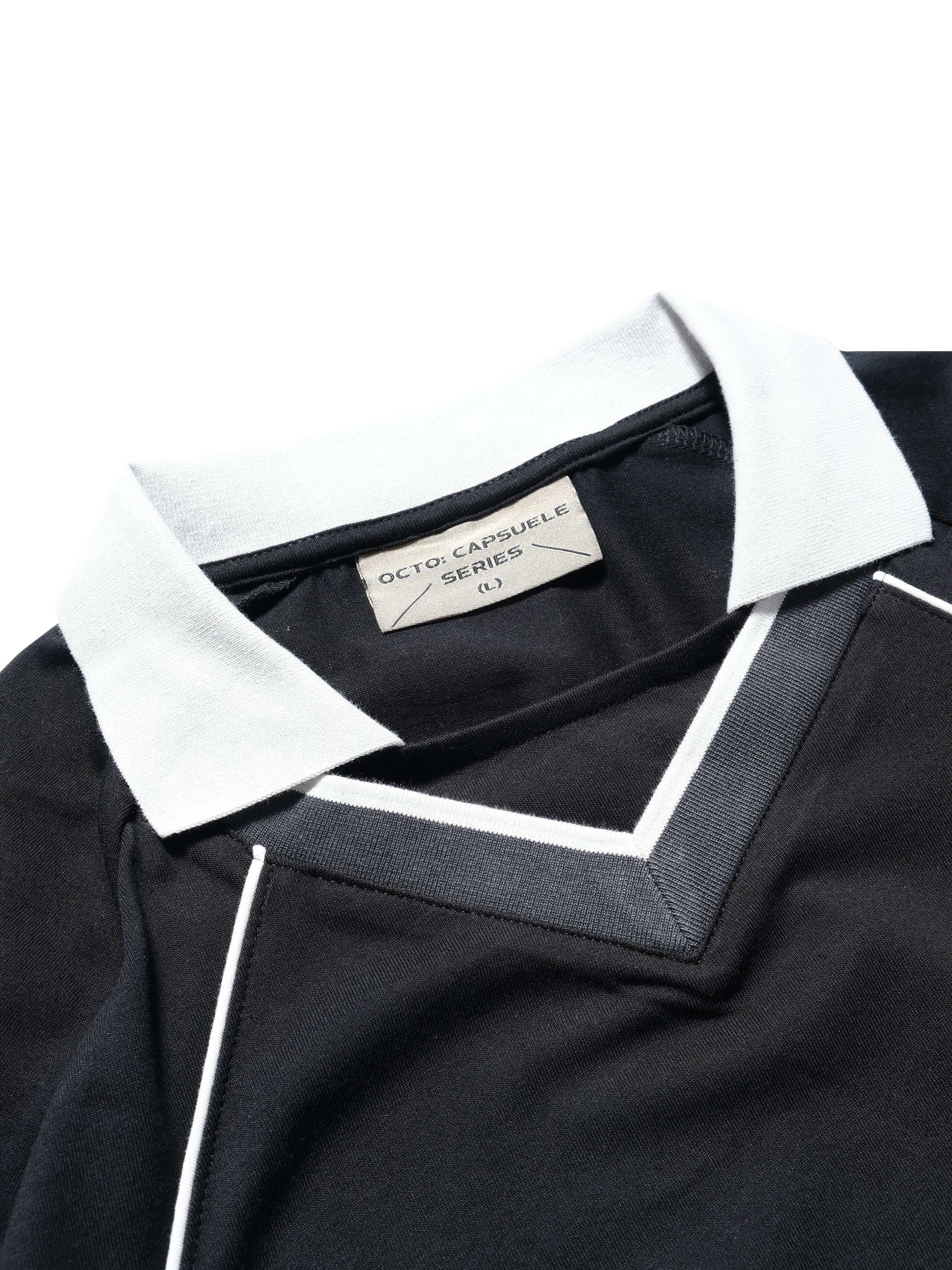 C1/ S25-C01-T1 Three combo sport polo (Black)