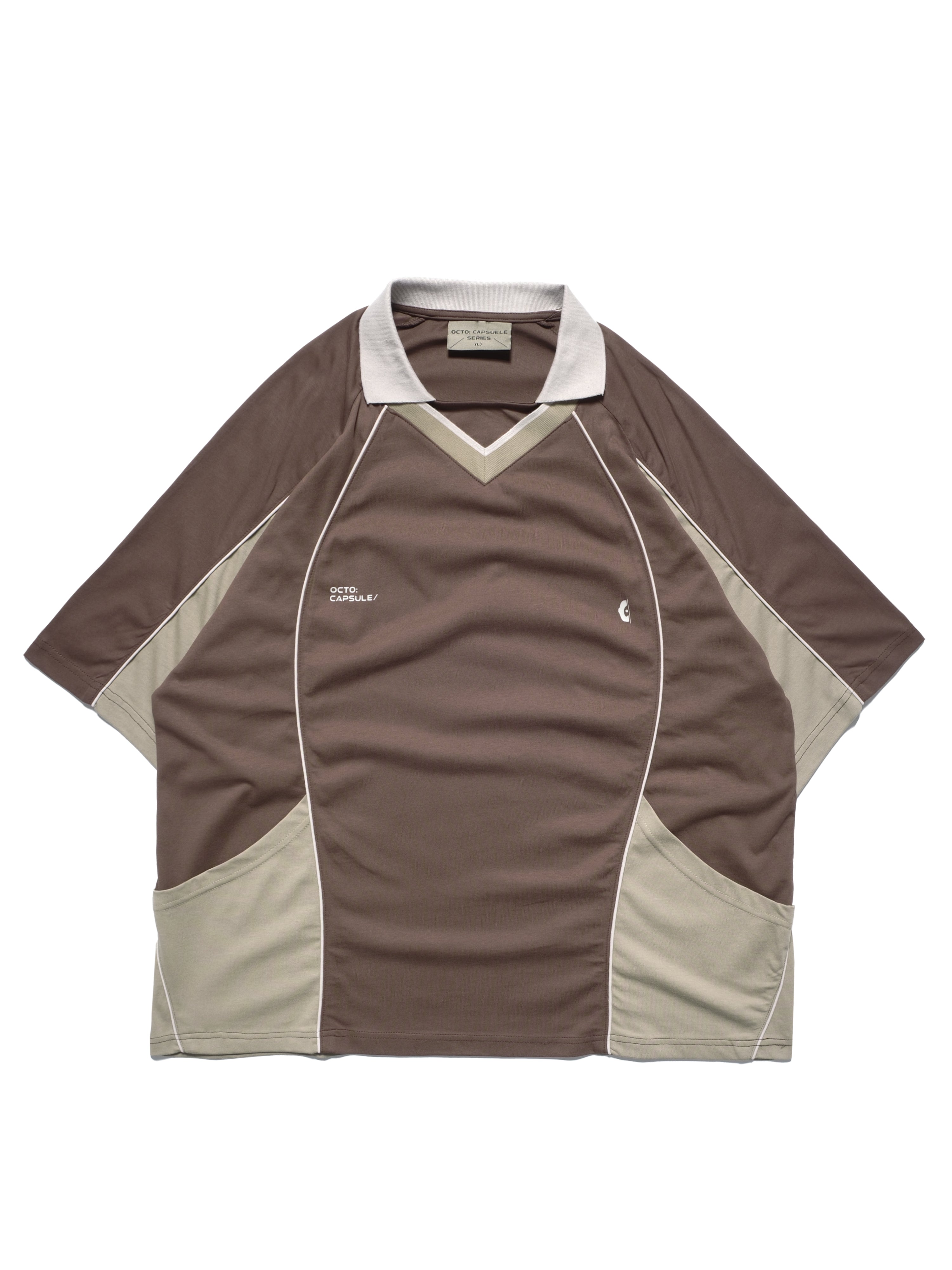 C1/ S25-C01-T1 Three combo sport polo (Brown)