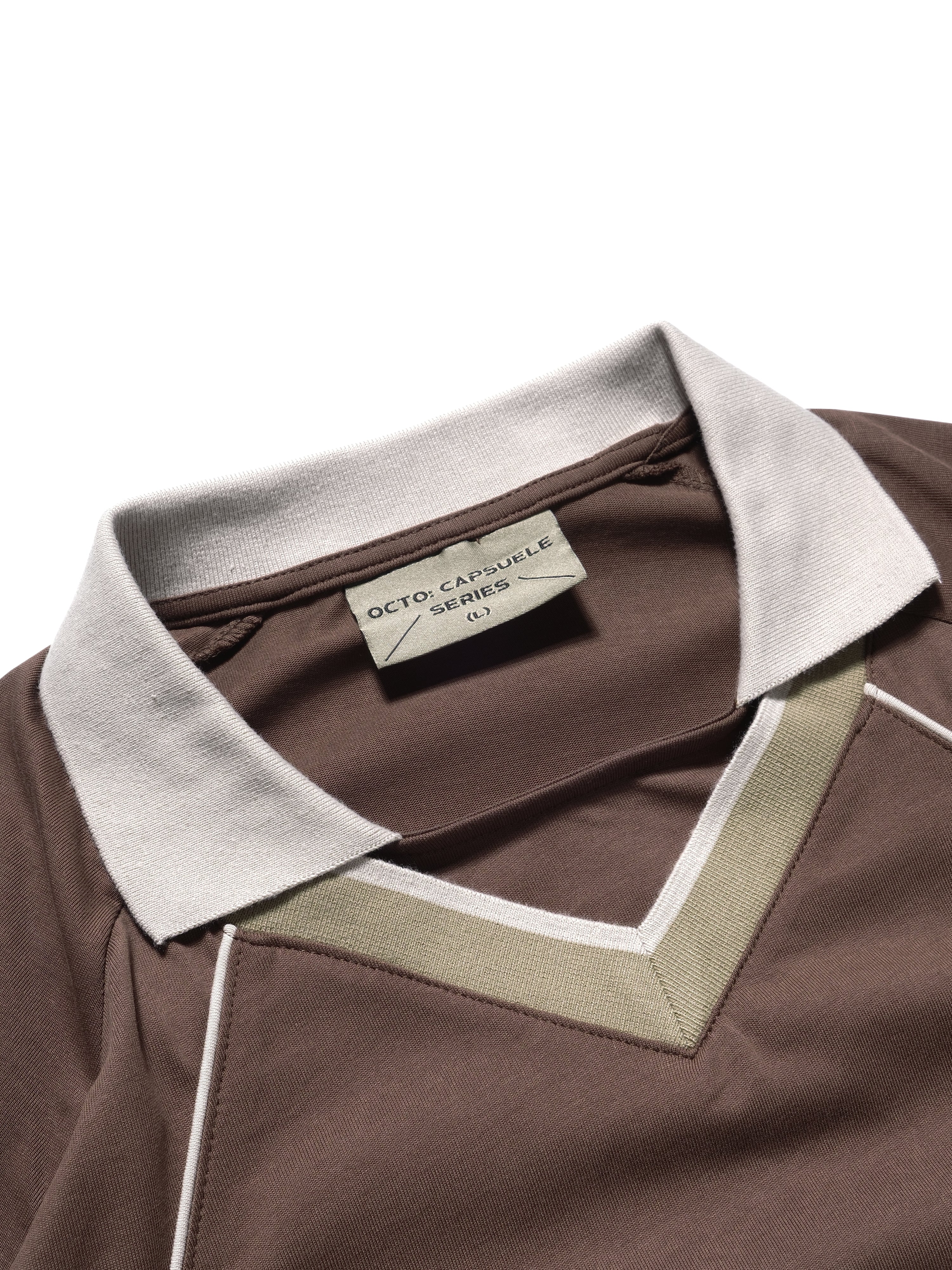 C1/ S25-C01-T1 Three combo sport polo (Brown)