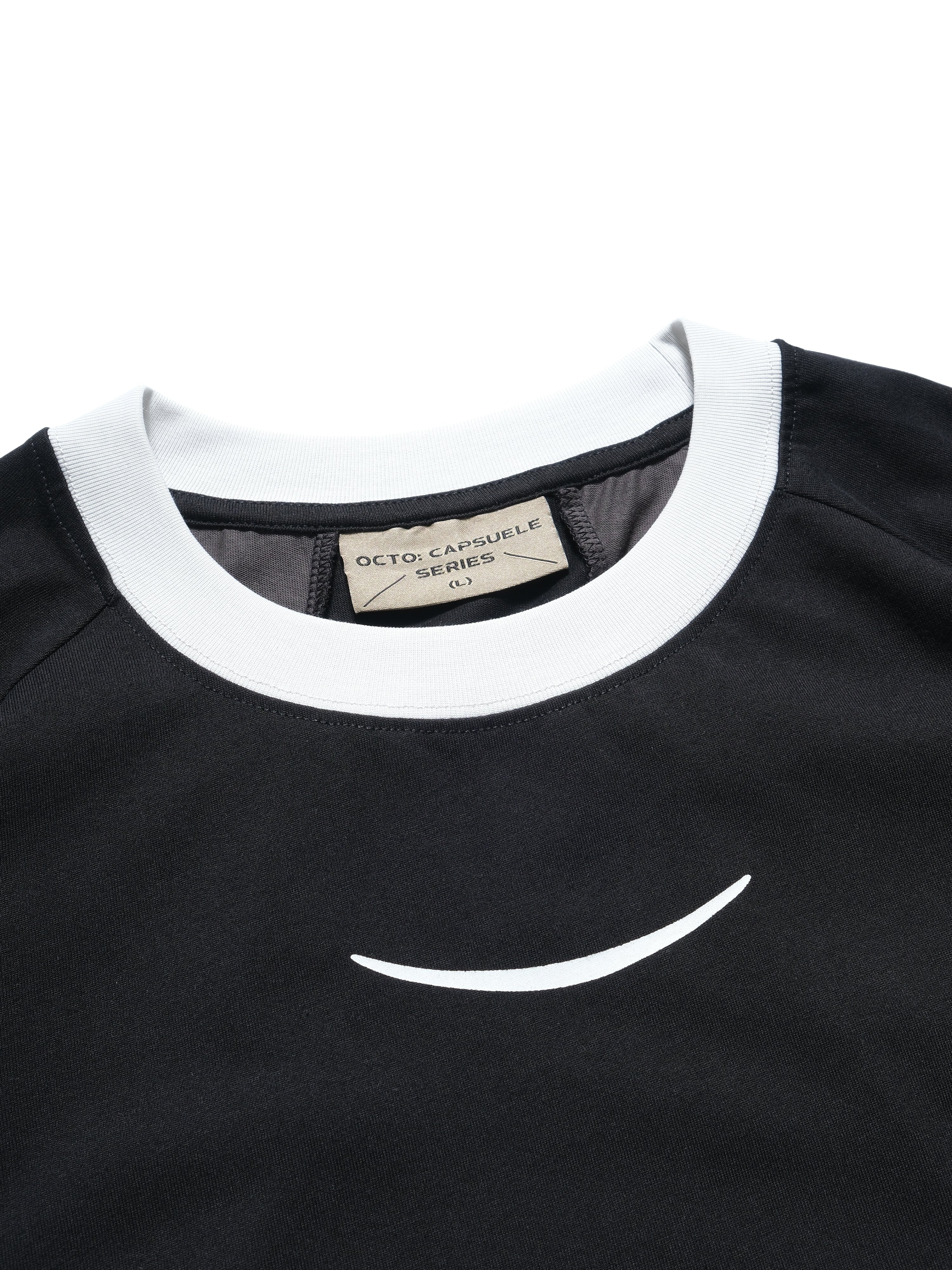 C1/ S25-C01-T2 Three combo T-shirt (Black)