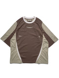 C1/ S25-C01-T2 Three combo T-shirt (Brown)