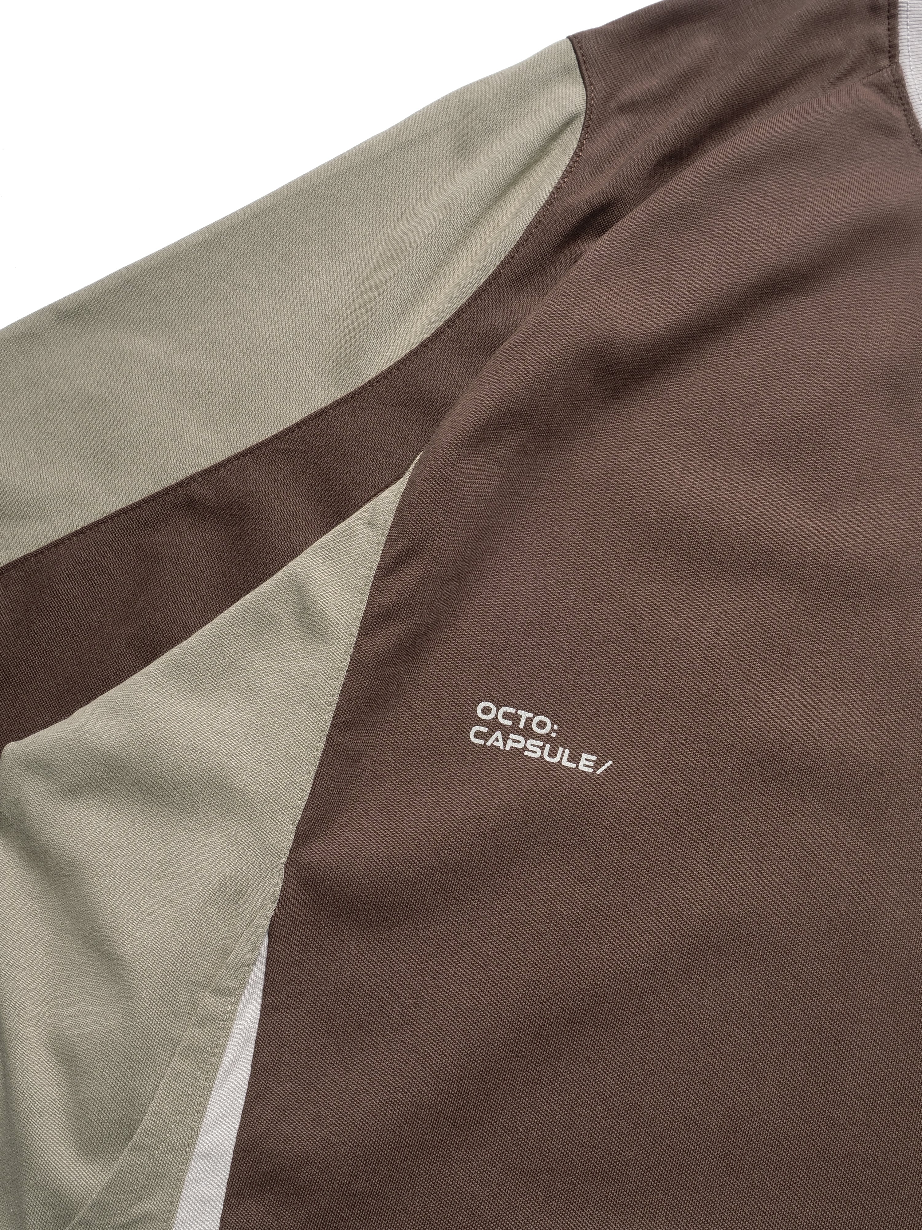 C1/ S25-C01-T2 Three combo T-shirt (Brown)
