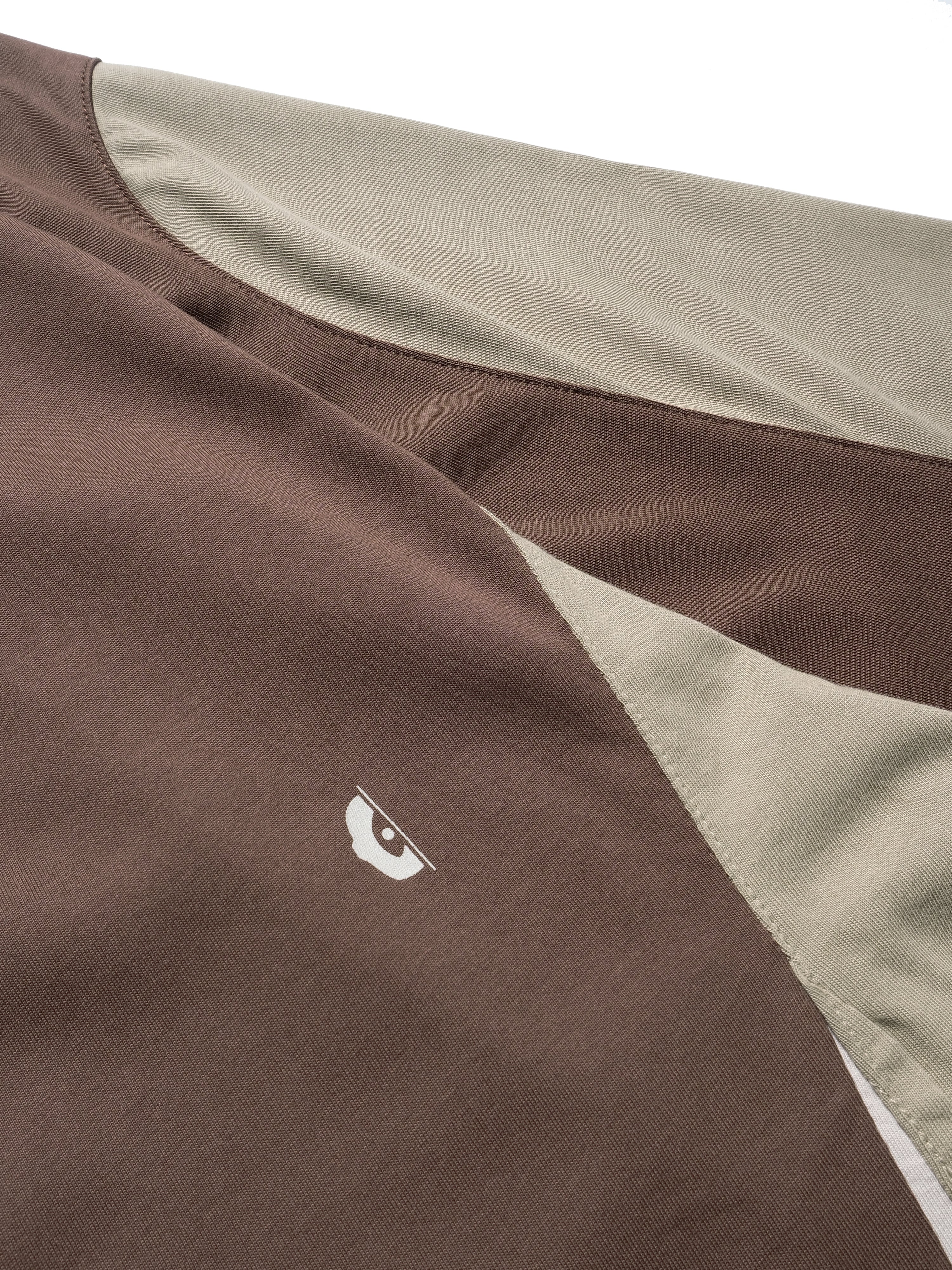 C1/ S25-C01-T2 Three combo T-shirt (Brown)