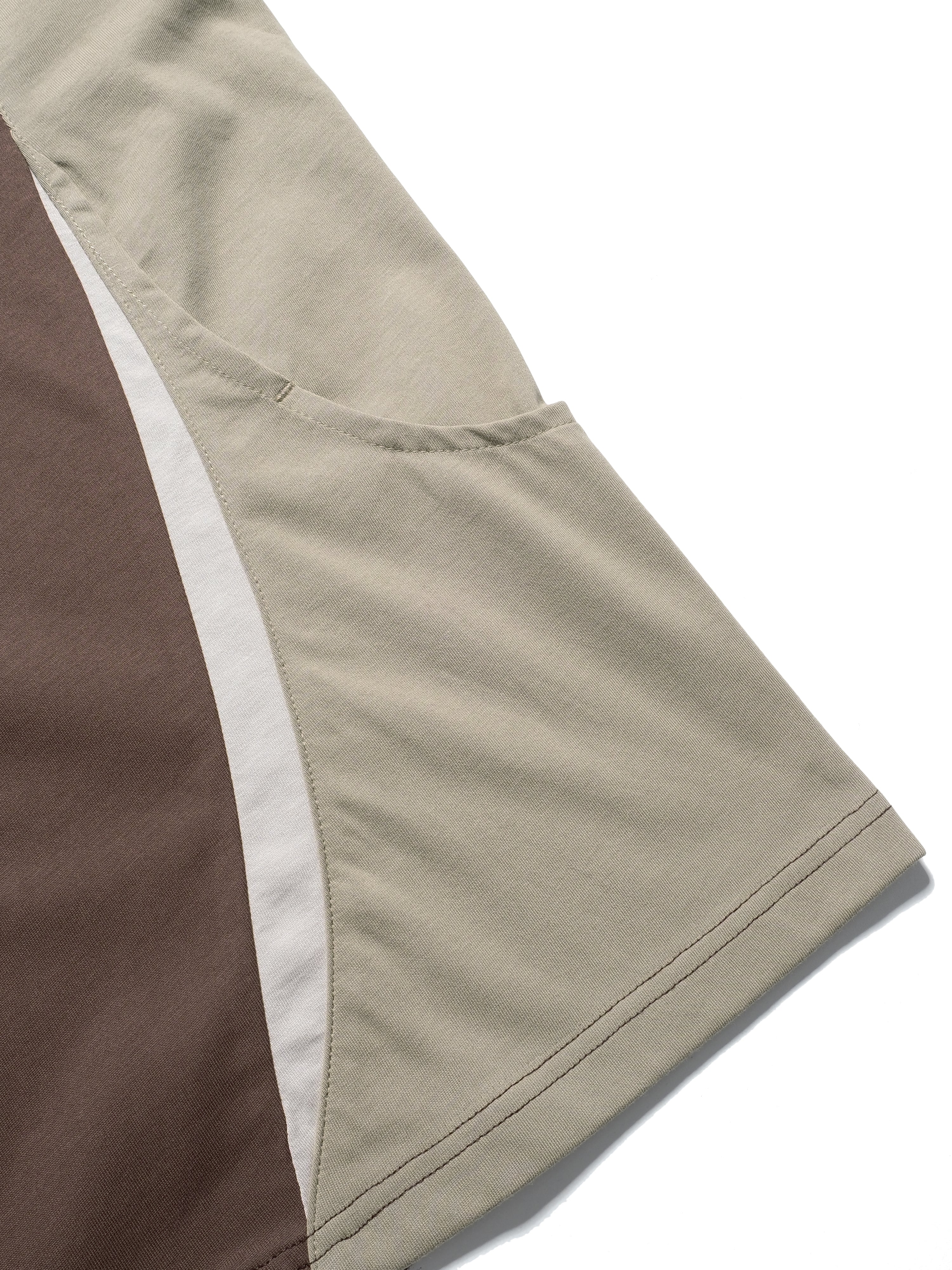 C1/ S25-C01-T2 Three combo T-shirt (Brown)