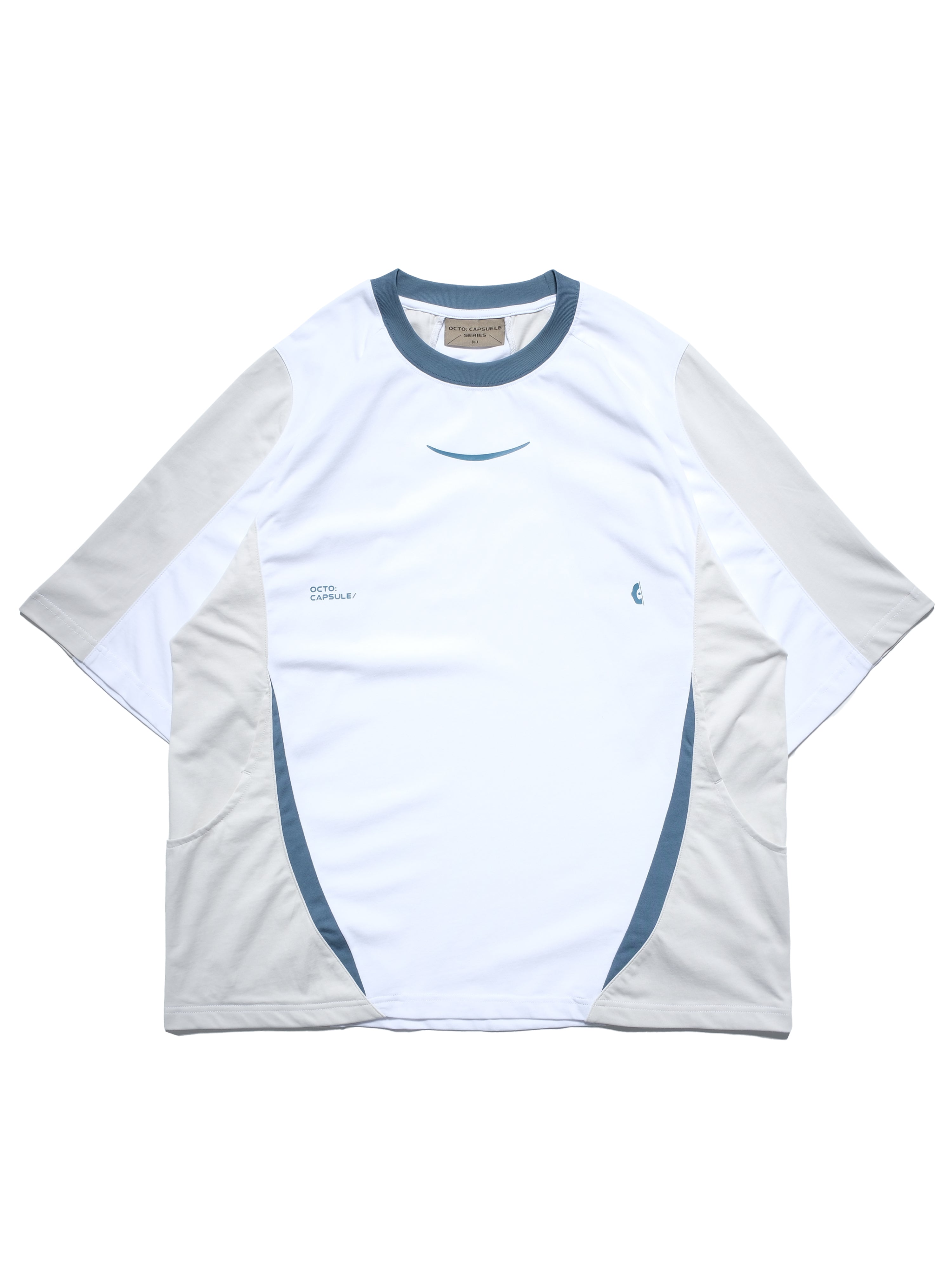 C1/ S25-C01-T2 Three combo T-shirt (White)