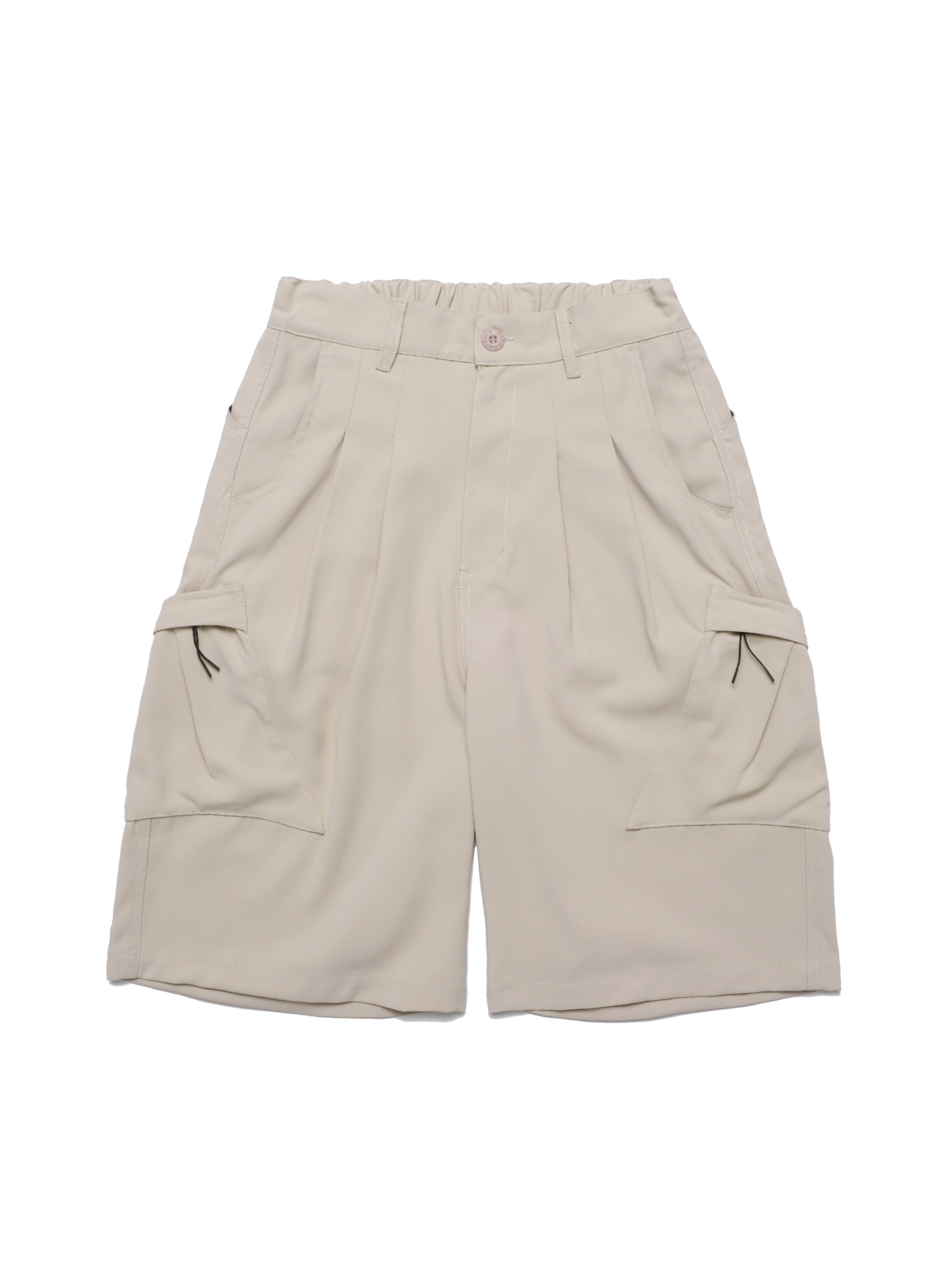 C2/ S25-C02-S Offset Shorts (Ivory)