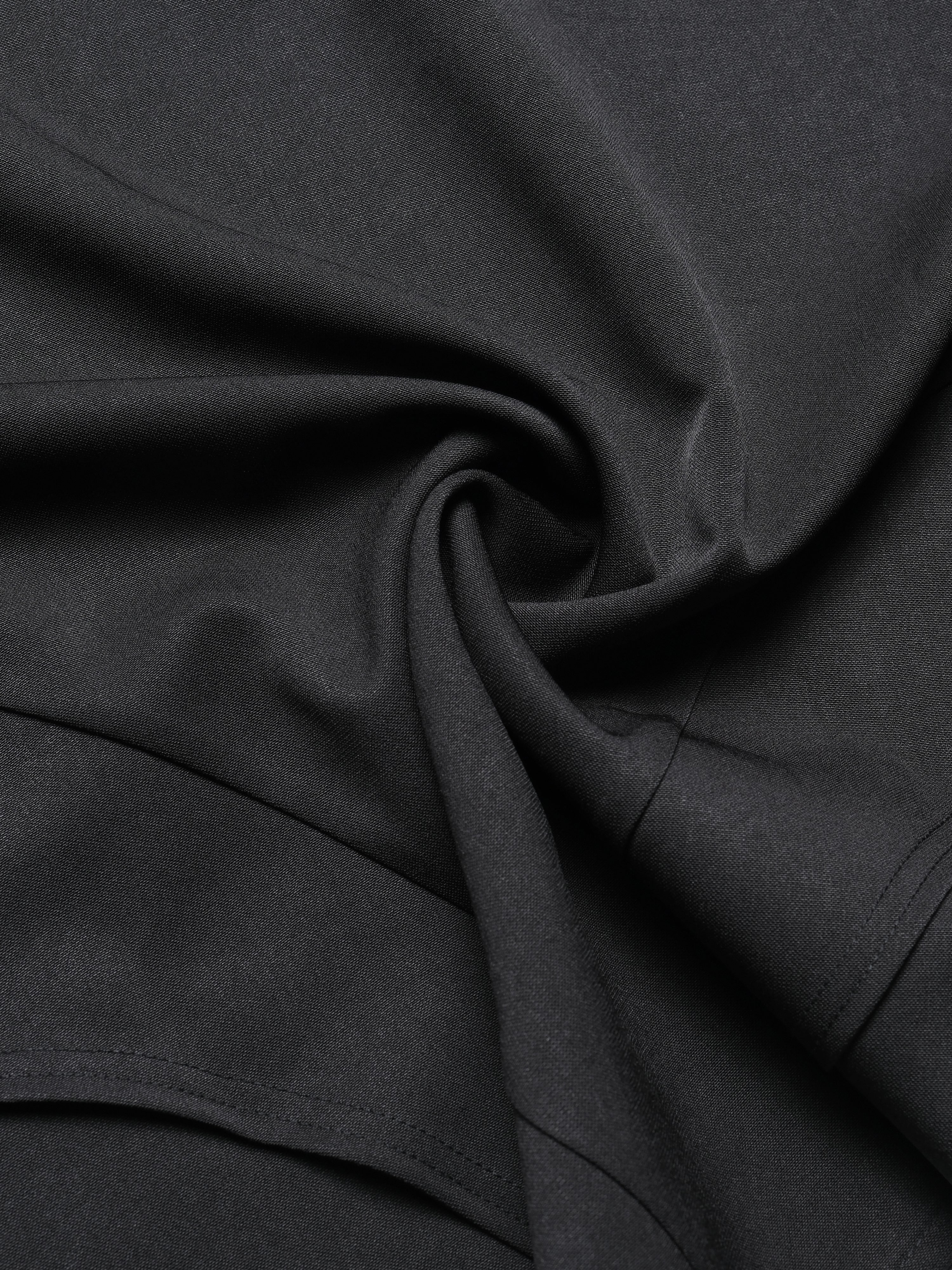 C3/ S25-C03-T Boxy Polo (Black)