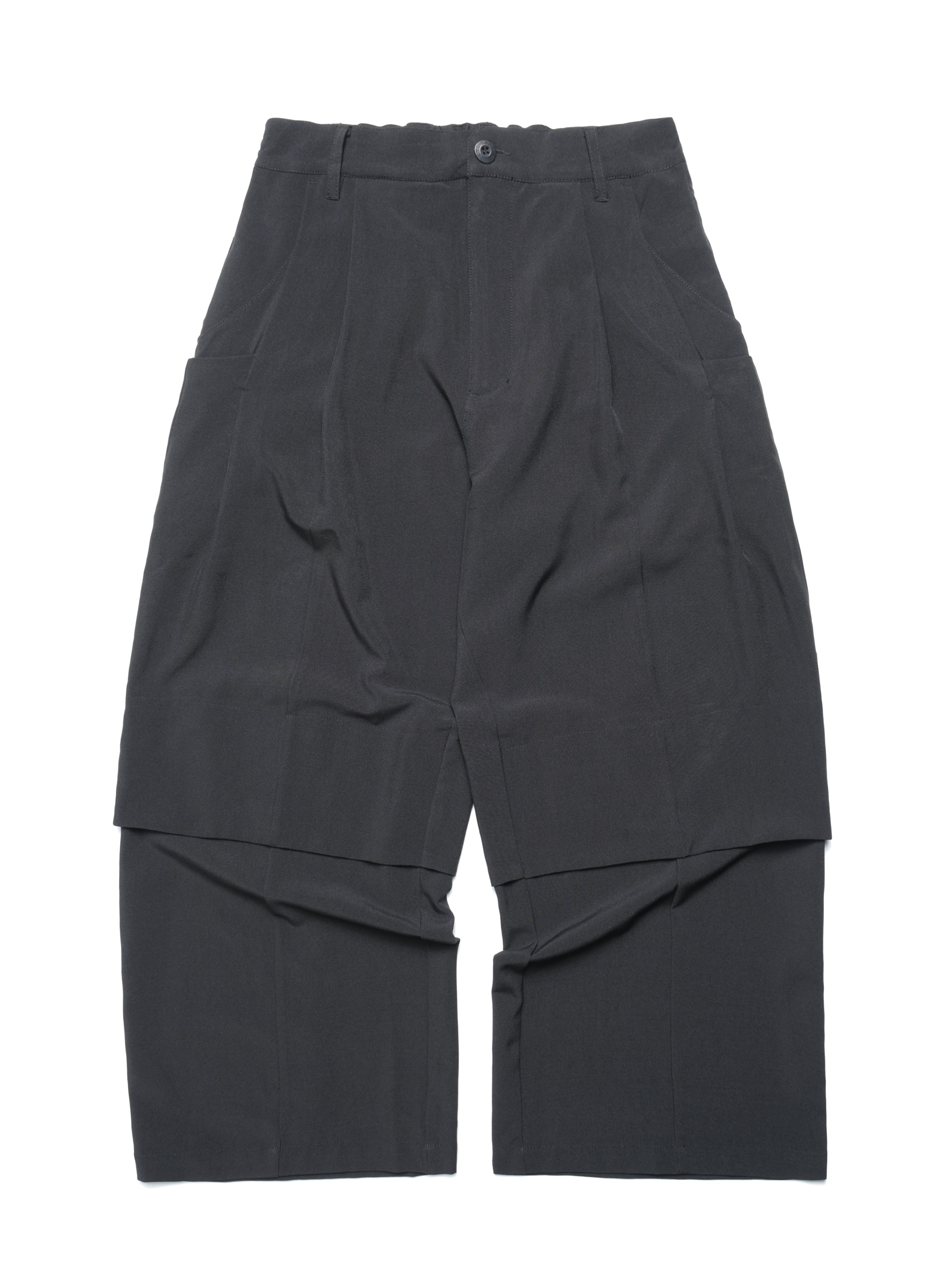 C3/ S25-C03-P Relaxed Fit Suit Pants (Black)