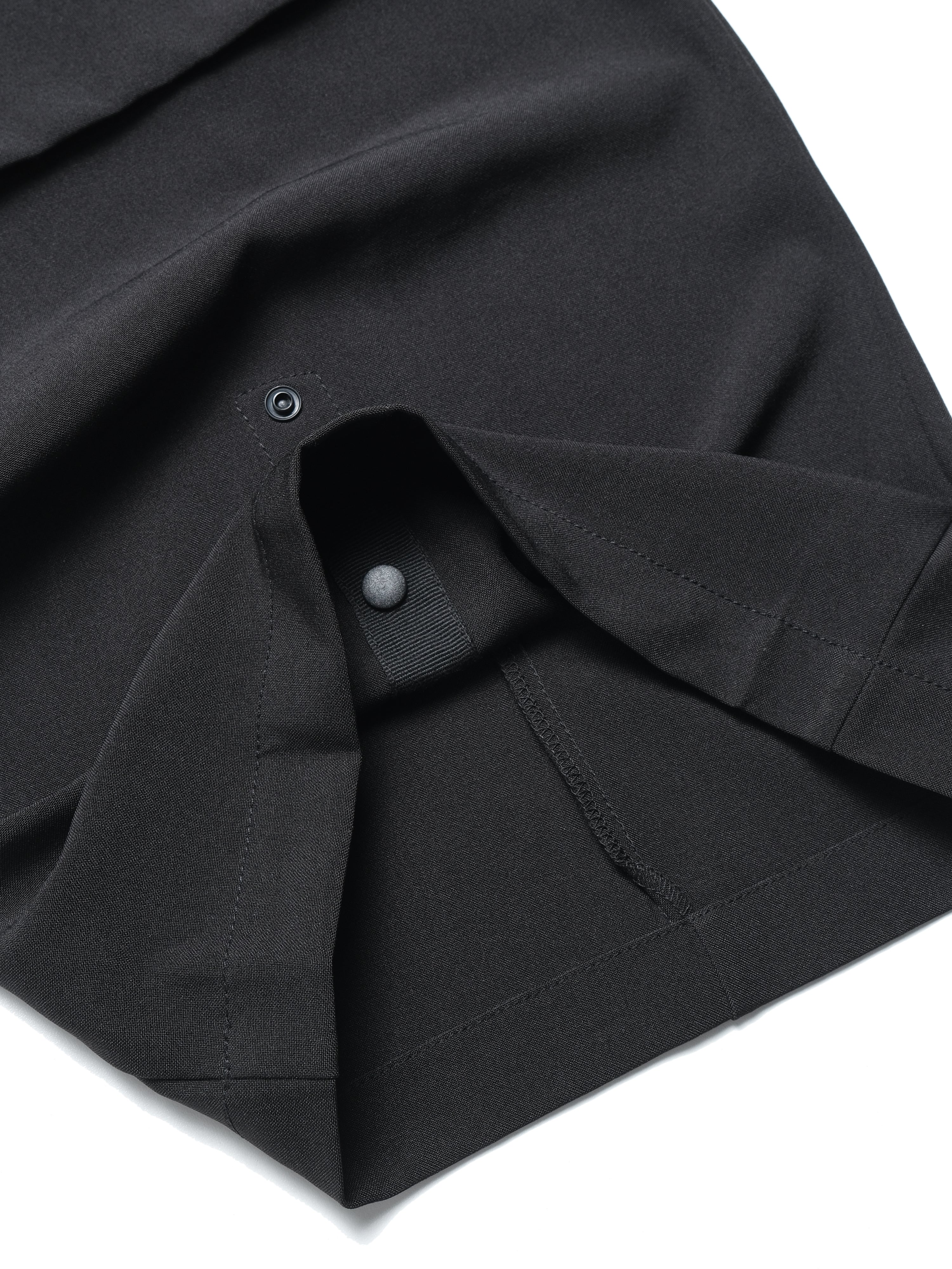 C3/ S25-C03-P Relaxed Fit Suit Pants (Black)