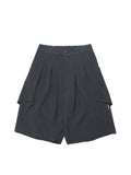 C3/ S25-C03-S Relaxed Fit Suit Shorts (Black)