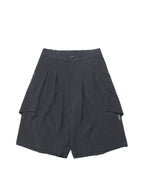C3/ S25-C03-S Relaxed Fit Suit Shorts (Black)