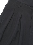 C3/ S25-C03-S Relaxed Fit Suit Shorts (Black)