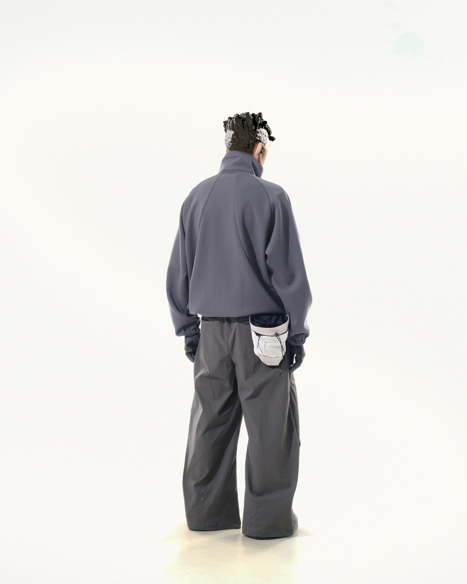 C2/ A25-C02-H Shifted Arc Pullover (Grey)