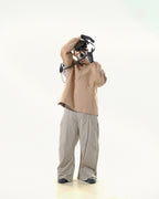 C2/ A25-C02-H Shifted Arc Pullover (Khaki)
