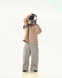 C2/ A25-C02-H Shifted Arc Pullover (Khaki)