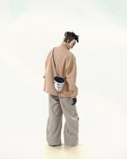 C2/ A25-C02-H Shifted Arc Pullover (Khaki)