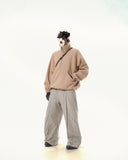 C2/ A25-C02-H Shifted Arc Pullover (Khaki)