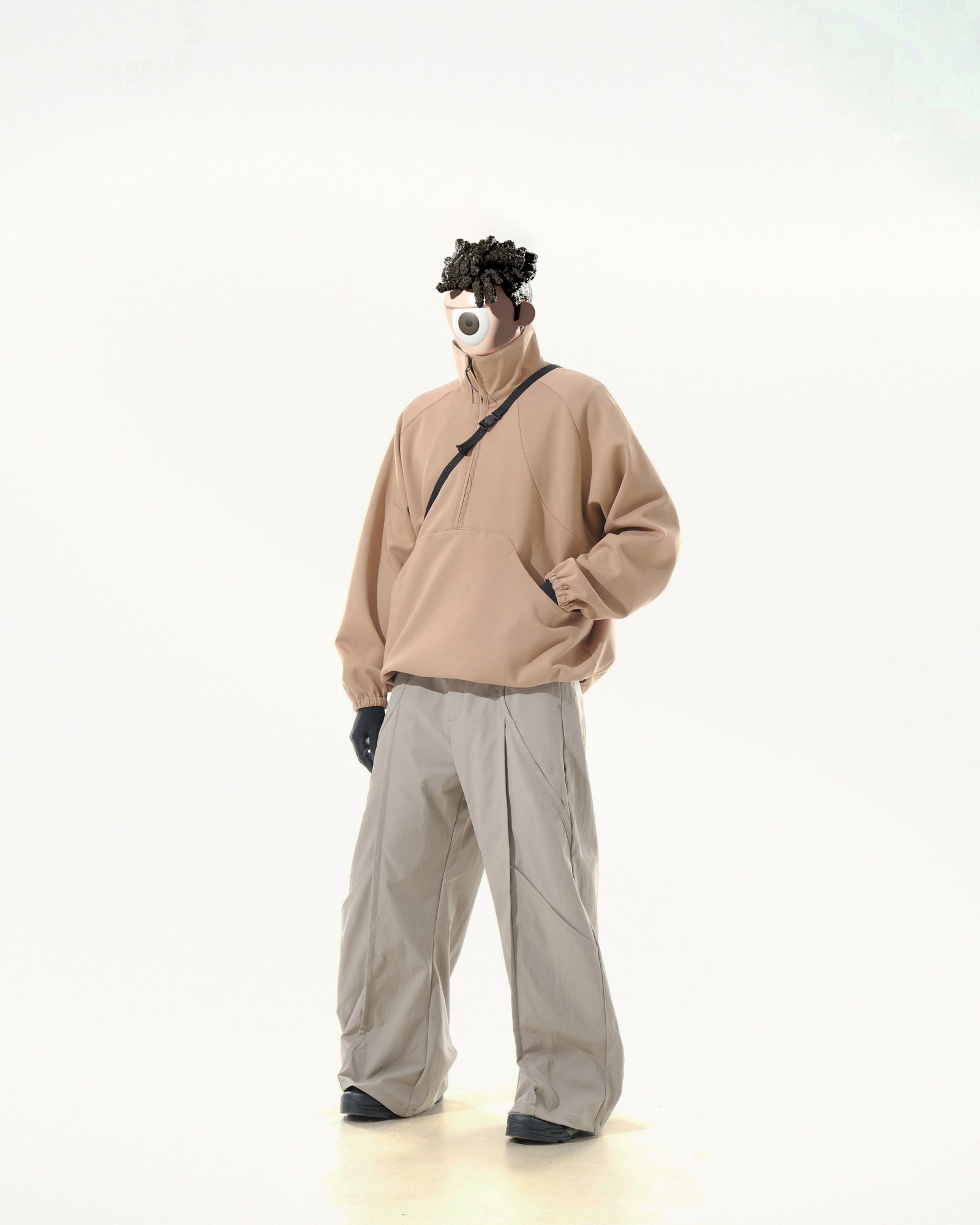 C2/ A25-C02-P Shifted Drift Wide Pants (Khaki)