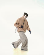 C2/ A25-C02-H Shifted Arc Pullover (Khaki)