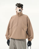 C2/ A25-C02-H Shifted Arc Pullover (Khaki)