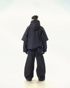 C2/ A25-C02-J Shifted Layered Jacket (Black)