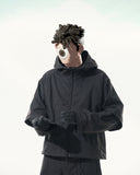 C2/ A25-C02-J Shifted Layered Jacket (Black)