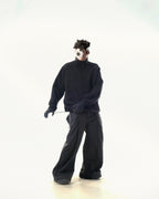 C2/ A25-C02-H Shifted Arc Pullover (Black)