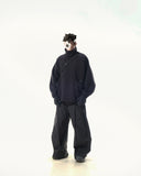 C2/ A25-C02-H Shifted Arc Pullover (Black)