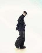 C2/ A25-C02-H Shifted Arc Pullover (Black)