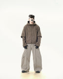 C2/ A25-C02-J Shifted Layered Jacket (Brown)