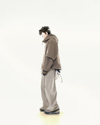 C2/ A25-C02-J Shifted Layered Jacket (Brown)