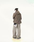 C2/ A25-C02-J Shifted Layered Jacket (Brown)