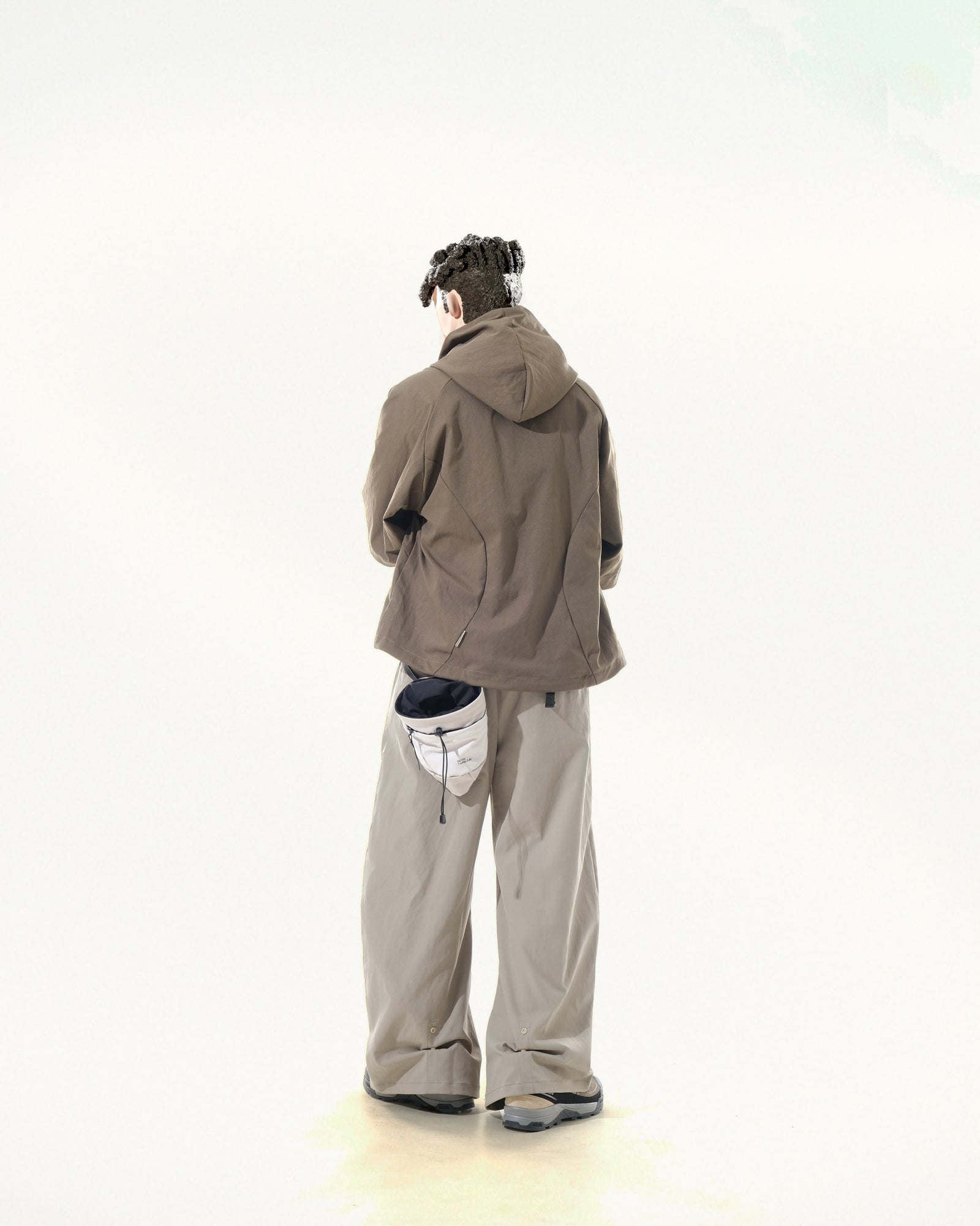 C2/ A25-C02-J Shifted Layered Jacket (Brown)