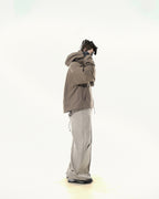 C2/ A25-C02-J Shifted Layered Jacket (Brown)