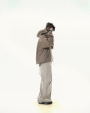 C2/ A25-C02-J Shifted Layered Jacket (Brown)