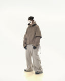 C2/ A25-C02-J Shifted Layered Jacket (Brown)