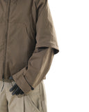 C2/ A25-C02-J Shifted Layered Jacket (Brown)