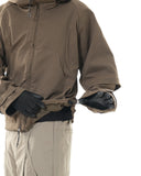 C2/ A25-C02-J Shifted Layered Jacket (Brown)