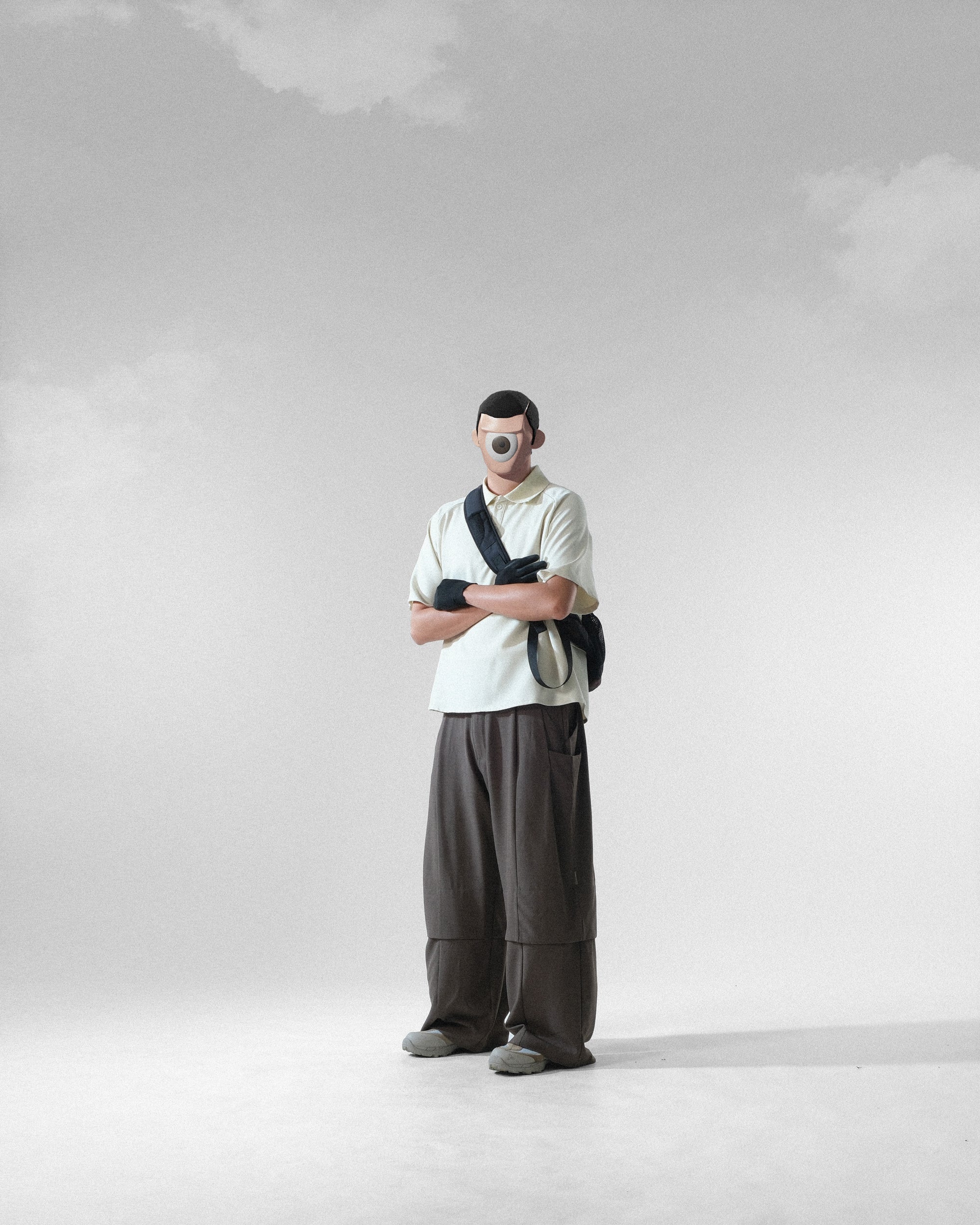 C3/ S25-C03-P Relaxed Fit Suit Pants (Brown)