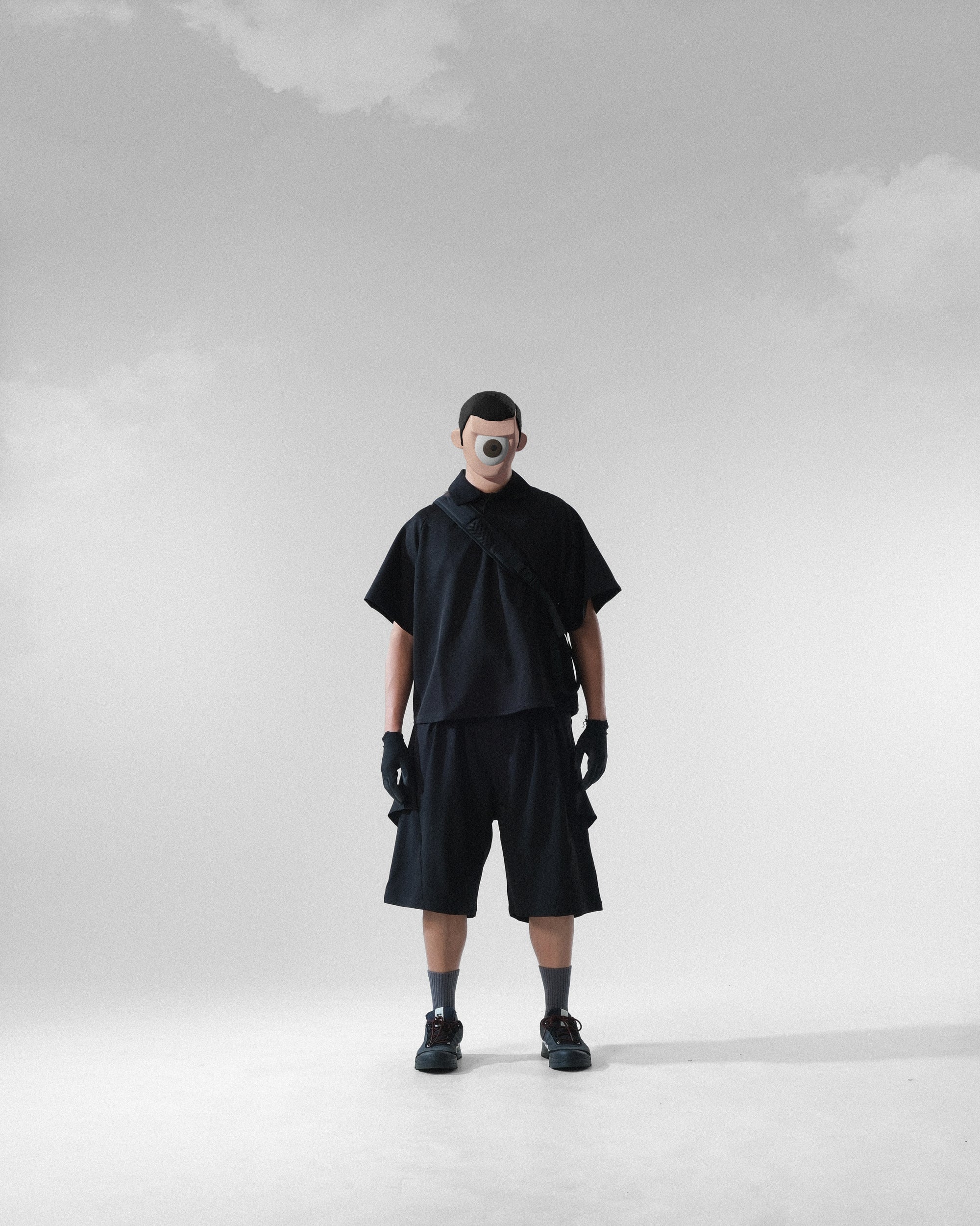 C3/ S25-C03-T Boxy Polo (Black)
