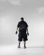 C3/ S25-C03-S Relaxed Fit Suit Shorts (Black)