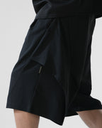 C3/ S25-C03-S Relaxed Fit Suit Shorts (Black)