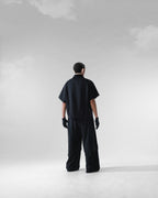 C3/ S25-C03-T Boxy Polo (Black)