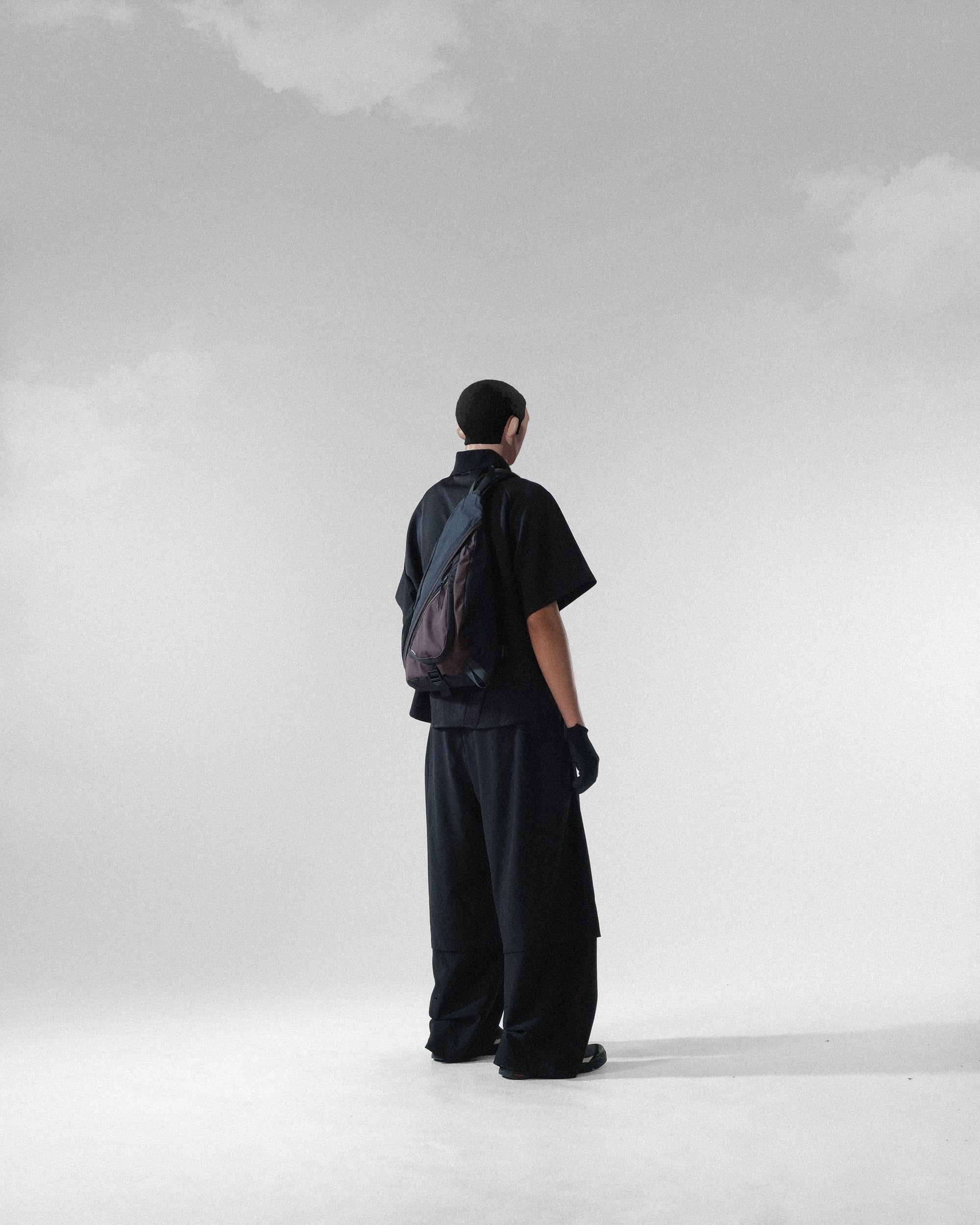 C3/ S25-C03-P Relaxed Fit Suit Pants (Black)