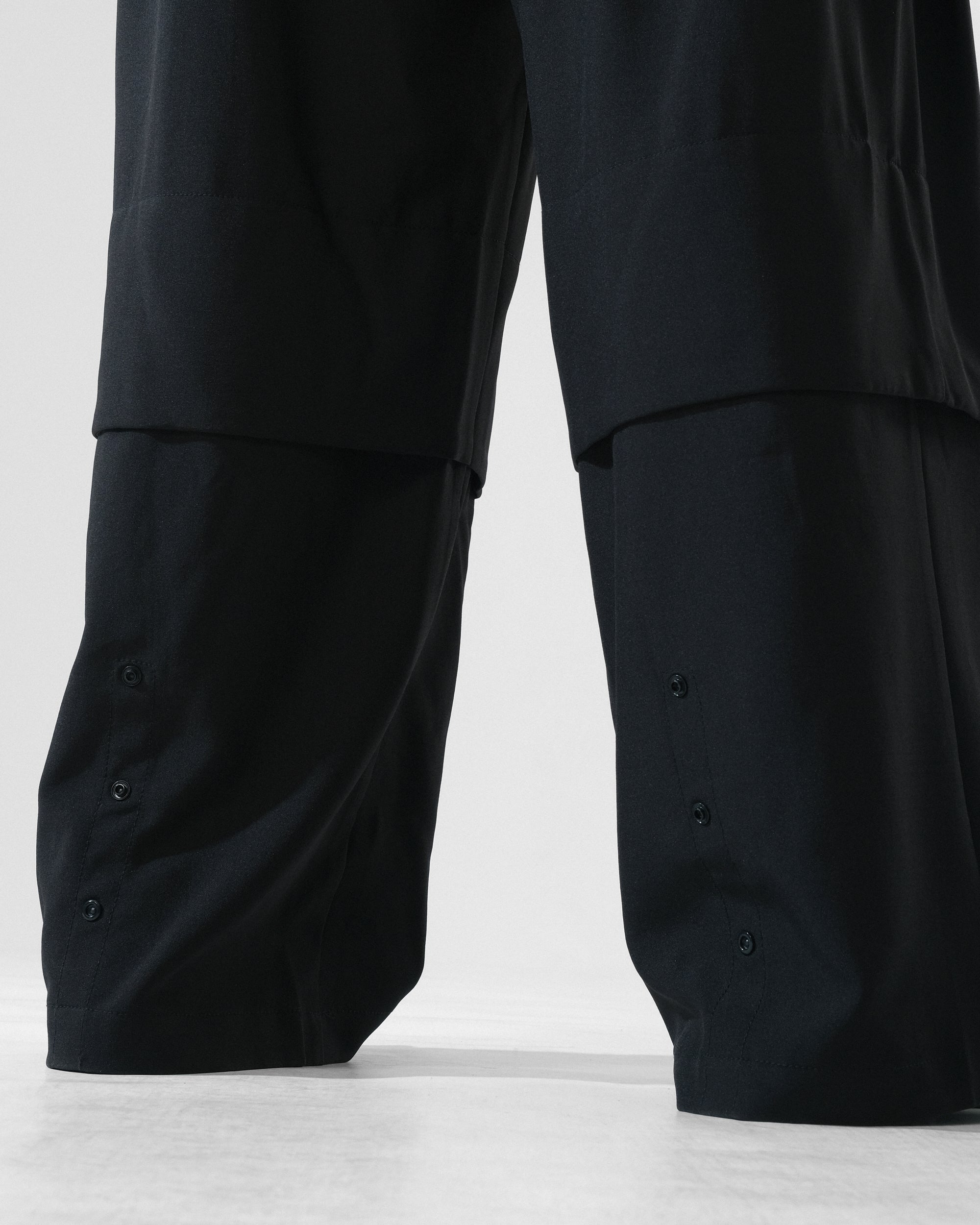 C3/ S25-C03-P Relaxed Fit Suit Pants (Black)