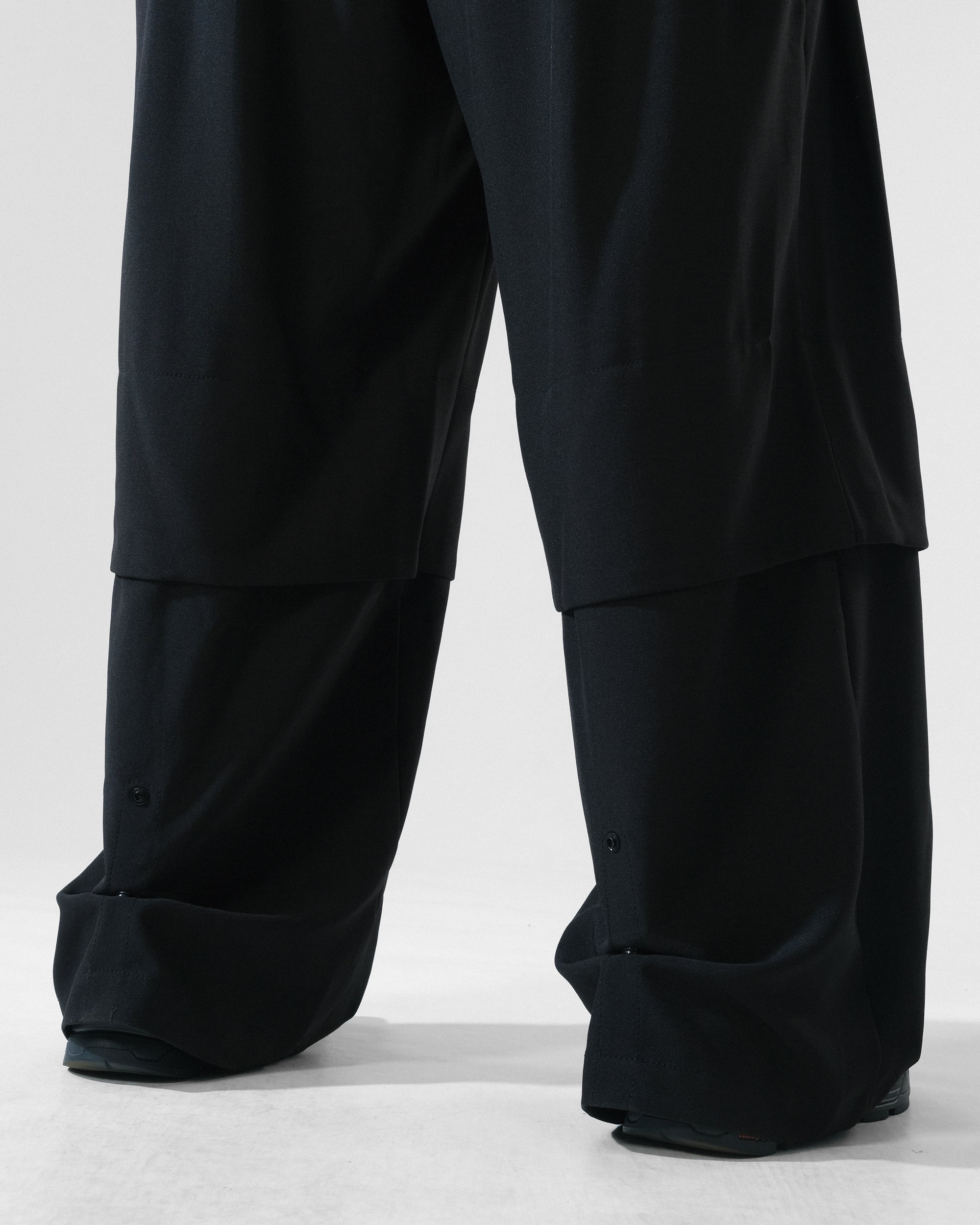 C3/ S25-C03-P Relaxed Fit Suit Pants (Black)