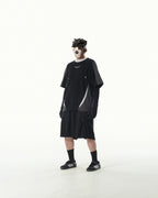C1/ S25-C01-T2 Three combo T-shirt (Black)