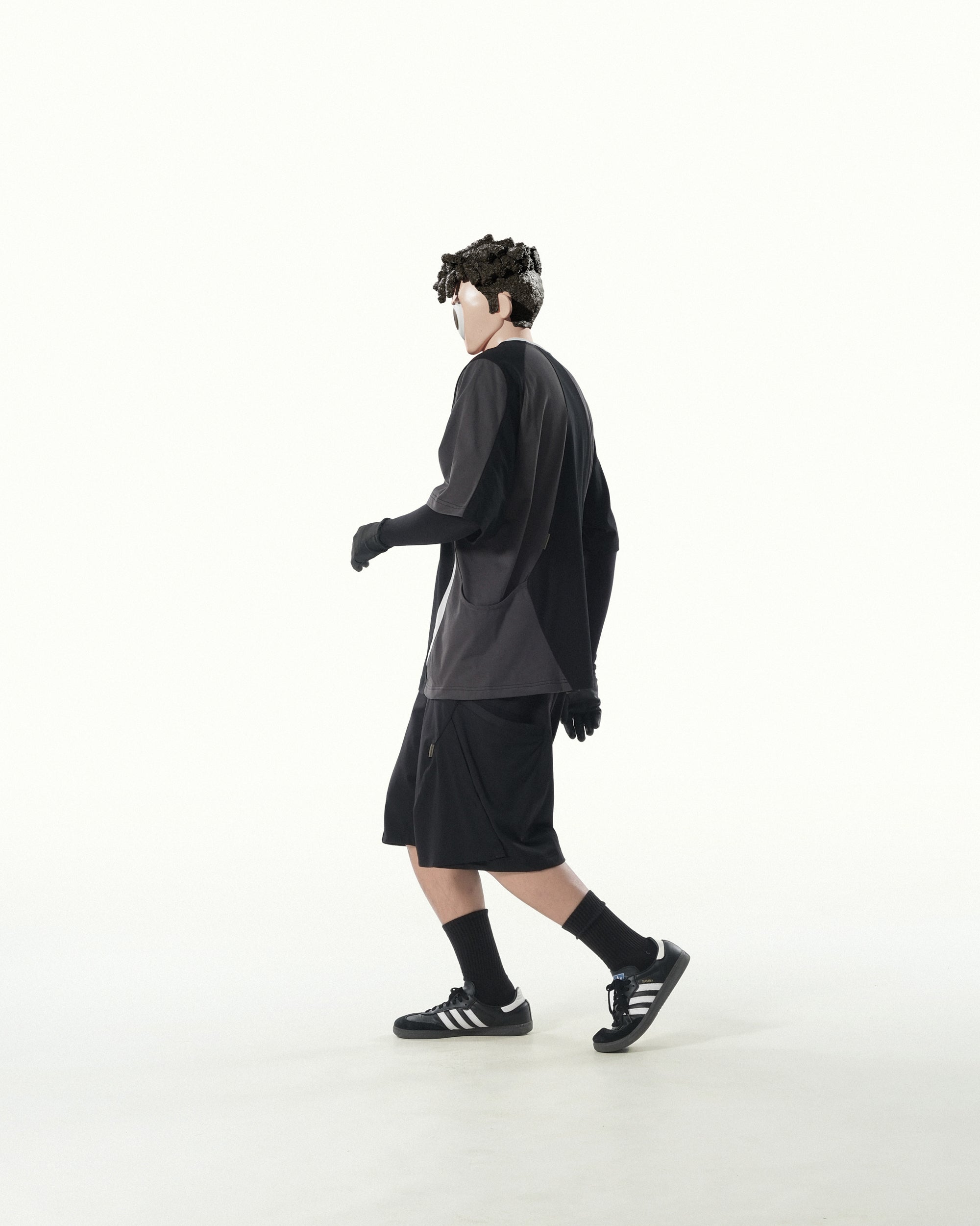C1/ S25-C01-S Breathable sport shorts (Black)