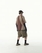 C1/ S25-C01-T2 Three combo T-shirt (Brown)